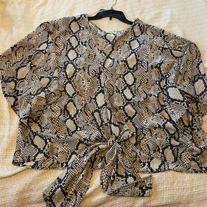 Snakeskin top